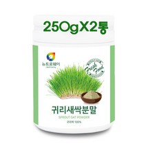 귀리새싹분말250gX2통 국산 귀리싹100% 분말 귀리가루 베타글루칸 체지방관리 씨앗분말 효능