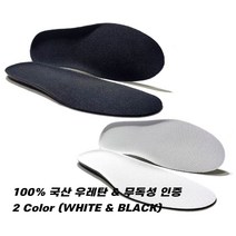 100% 국산 뉴 무독성 소프트 우레탄 기능성 깔창 II (얇은 타입)