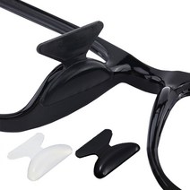안경흘러내림방지 안경논슬립패드 안경미끄럼방지 안경패드 뿔테코받침 안경코받침 안경코받침패드 안경, 1.8mm 블랙