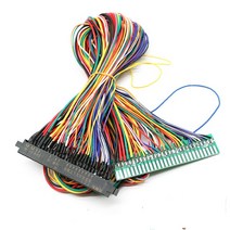 60/100cm 28pin Jamma 골드 핑거 남성 여성 커넥터로 전선 연장 케이블 익스텐더 아케이드 게임기 캐비닛, 100CM