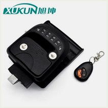 캠핑카 도어락 모터홈 캠핑카도어락 문열쇠 카라반잠금, (캠핑카도어락/리모컨/키2개)