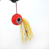 크랙 타이라바 스커트 세트 일체형 유동식 참돔 낚시 채비, 오렌지