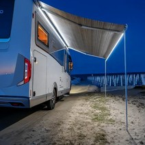 Soleflex S27L 측면 장착 RV 파티오 천막 캠핑카 햇빛가리개 LED 스트립 캐노피 텐트 포함, 한개옵션0