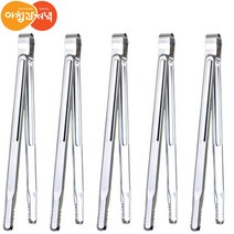 아침과저녁 캠핑 고기집게 주방집게 식당집게 악어집게 5개, 특대형