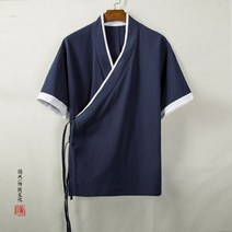 면화 린넨 도포 삼베옷 면마소재 남성 계량 생활한복 여름법복 개량 사물놀이복
