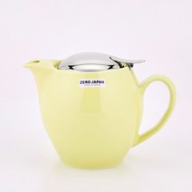 제로재팬 도자기 라운드 티포트 580ml 레몬옐로우, 본상품선택