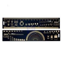 눈부심 제로 PCB 측정자 20-25cm 설계도구길이측정자 멀티측정자 다용도자 측정 설계도구 직각자 직각자목공용 직각자알루미늄 철자 철직각자, B-20cm, B-20cm