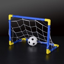 축구골대 축구대 실내 미니 축구 공 골 그물 세트 스포츠 야외 홈 게임 생일 선물 플라스틱, 파란색 abd 노란색