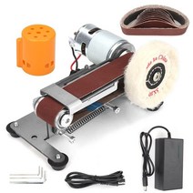 벨트샌더 목공 샌딩기7 속도 벨트 샌더 그라인더 나이프 숫돌 미니 전기 무선 샌딩머신, 설정