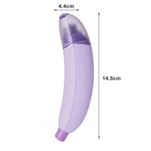 애견 미용기 이발기 LED 조명이 달린 바나나 강아지 손톱깎이 무통 트리밍 스무딩 소형 중형 대형견 연마기, Charging, 보라색