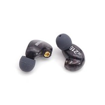 헤드셋 Shure se215 iem 유선 이어폰 hifi 이어폰 형 헤드폰 이어 버드 고 충실도 스테레오 소음 감소 3.5mm 전문 스포츠, 블랙 와이어 없음