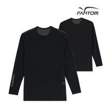 팬텀 골프 fantom남성 소매 로고 포인트 이너 티셔츠 F21201TI904_BK, 95, BK