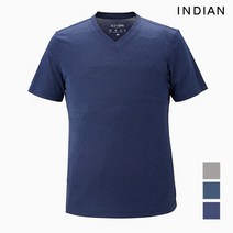 [INDIAN] 솔리드 브이넥 반팔티셔츠_MIEASWM3401