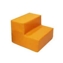 [방수계단] 까씨네 레자 강아지계단/인조가죽 애견계단/생활방수/닦아서 관리/사이즈 5종, 레자오렌지 40x40x30