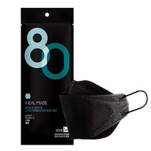 힐메이드 KF80 대형 블랙 마스크 50매