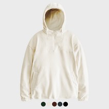 남자 폴라플리스 후리스 반집업 아노락 후드