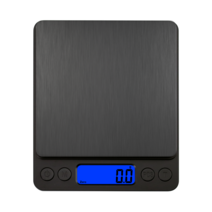 JK 초정밀 가정용 주방저울 디지털 전자저울 0.1g부터 최대1000g 실버 블랙, E-002. CX-I2000 (블랙)  *1개