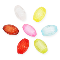 비즈공예 팔찌만들기 모양구슬 100g, 1봉, 12 모양구슬 (투명타원)