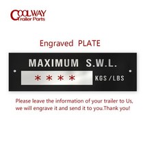 캠핑카 계단 트레일러 카라반 계단 스텝100x30mm 트레일러 id 태그 swl 415, 맞춤 조각