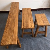 (주문제작 가능)우드 빈티지 고재 벤치 스툴 원목 의자 벤츠 나무 긴의자, 벤치 1.6m x 30cm x 45 높이