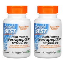 닥터스베스트 하이포텐시 세라펩타제 120000 SPU Veggie Capsules 90정 2개