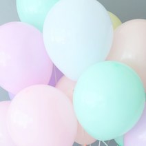 (주)파티해 천장장식 마카롱풍선(헬륨효과)세트-마시멜로