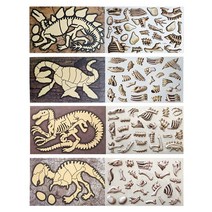 공룡 화석 스티커 퍼즐 8종 2개 SET, 02.프테라노돈, 01.티라노사우르스