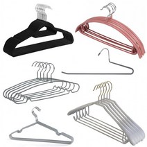 논슬립 바지옷걸이 정장옷걸이 슬림 옷걸이 모음, 논슬립 베이직옷걸이 성인, 그레이