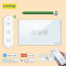 LoraTap 미국 Tuya 스마트 RF 와이파이 커튼 스위치 전기 모터 블라인드 롤러 셔터 구글 홈 알렉사 에코, one option, RF WiFi Switch