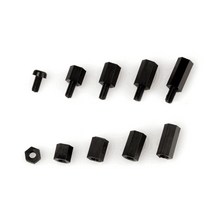 180PCS M2 M2.5 M3 M4 여성 남성 육각 플라스틱 나일론 스탠드 오프 스페이서 칼럼, 1M2