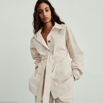 Massimo Dutti 마시모두띠 여성 셔츠 남방 재킷 캐주얼자켓 벨트 아우터 06041541251