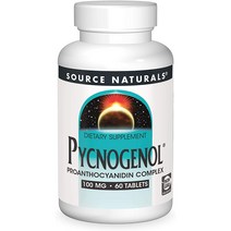 SourceNaturals 소스네추럴스 피크노제놀 100mg 60정, 1개