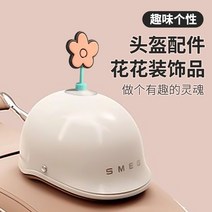 박나래 헬멧 여성 프로펠러 장식 커버 악세사리 오토바이 배달, 작은 꽃