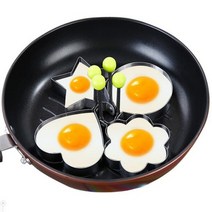 아이디어 상품 기발한 5 개대 스테인레스 스틸 계란 금형 팬케이크 반지 튀긴 계란 금형 셰이퍼 주방 요리 도구 주방 액세서리 가제트, 4개, 5개