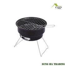야외용 석쇠 원형 화로대 캠핑 피크닉 바베큐 그릴 고기그릴 숯불 바비큐 화로 석쇠집게 증정
