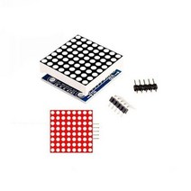 보드 개발 호환 부품 MAX7219 5P 라인이 있는 하나의 디스플레이에서 Arduino 마이크로컨트롤러 4용 도트 매트릭스 모듈, single