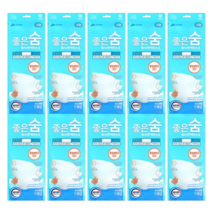 JW중외제약 좋은숨 KF94 마스크 10매 국내 제약회사 유통제품, 1매입, 110매, 화이트