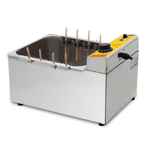 핫도그튀김기 치킨튀기기 Commercial 12L Fryer Cheese Hot Dog Stick Stainless Steel Electric Heating H, 01 220V