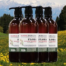 바이오디톡 향기 좋은 꽃향기 플로라 디크리닉 향기 샴푸, 4개, 1000ml
