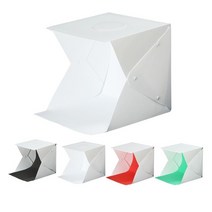 미니 스튜디오 포토 박스 LED 접이식 조명 박스 30x30 휴대용 사진 촬영 스튜디오 소프트박스 카메라 Y3NC, 03 1 light 4 color back