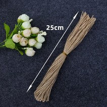 마닐라로프 줄다리기줄 로프 마닐라삼 가이드로프100pcs 25cm 행 태그 cutted, 황마 코드
