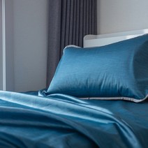 꽁꽁 얼려 버리자 아이스 쿨매트 + 베개 커버 2p, 피콕블루