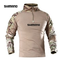 SHIMANO 남성 야외 스포츠 낚시 자켓 내마모성 UV 위장 하이킹 셔츠 통기성 의류 633 #, S|01