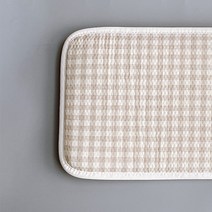 마롤로뜨 신생아 짱구 태열 쿨베개, 멜란체크 베이지