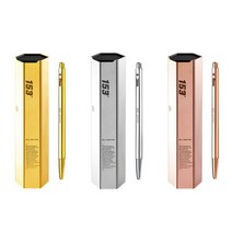 골드 153 GOLD 0.7mm 모나미 고급펜 선물 스승의날, 옐로우 골드