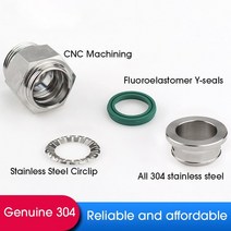 호스 연결구 호스 커넥터304 스테인레스 스틸 에어 피팅 PC 공압 파이프 커넥터 1/8 M5 BSP 퀵 릴리스 튜, [16] 10-04 (10mm-1l2), [04] SL