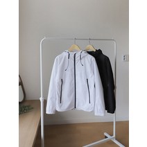 남녀공용 오버핏 트레이닝 데일리 후드 바람막이 2컬러