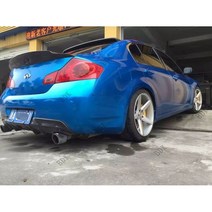 인피니티 g37 g35 g25 세단 4 도어 및 4 도어 2006-2013 여행 jc 스타일 용 카본 후방 트렁크 립 스포일러 윙, 4도어