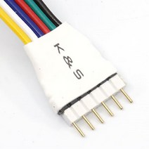 6핀 RGBWW LED바 연결커넥터 조명기구 부품 LED부자재, 1개, 상세페이지참조