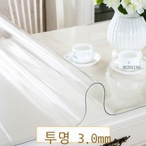 테이블매트 매트테이블 위 까는 고무매트 테이블다기 소프트가죽 화상방지 실리콘 열차단 바탕화면 투명 보호 ., T05-투명 1.5mm, C01-60*60cm